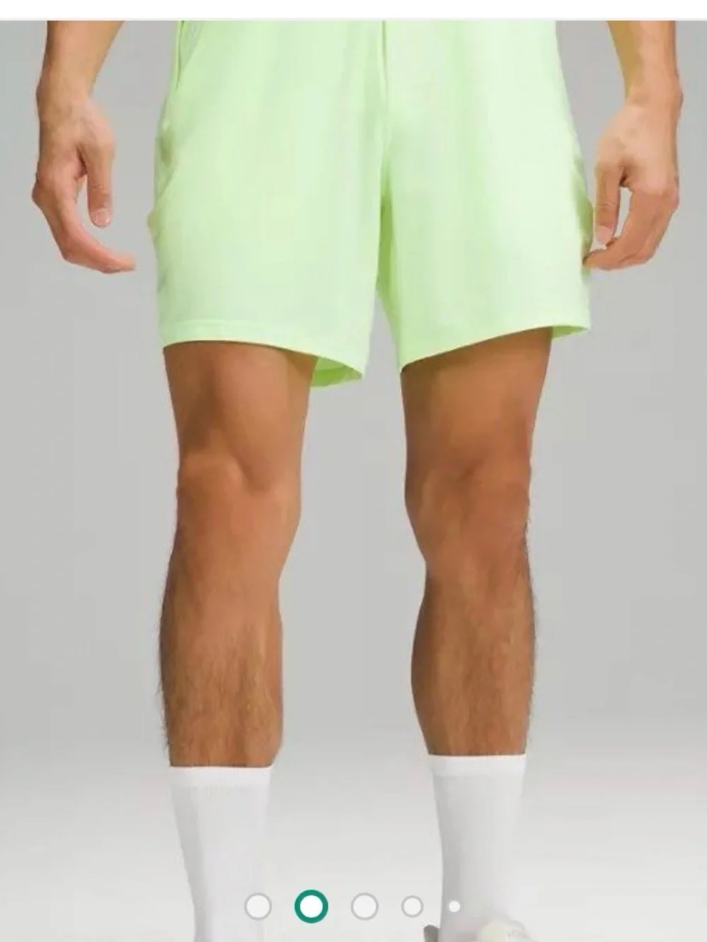 NWT Men's license to train 7inch lemon Neon Green Athletic Shorts XL